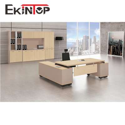 Ekintop china guangdong goggle office furniture solutions executive office desk for commercial wood office furniture