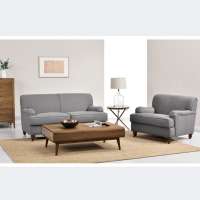 Home Furniture Grey Fabric sectional leisure sofa living room sofa set